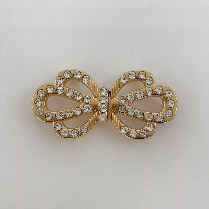 Sparkling Infinity Crystal Metal Frog Closure Buttons