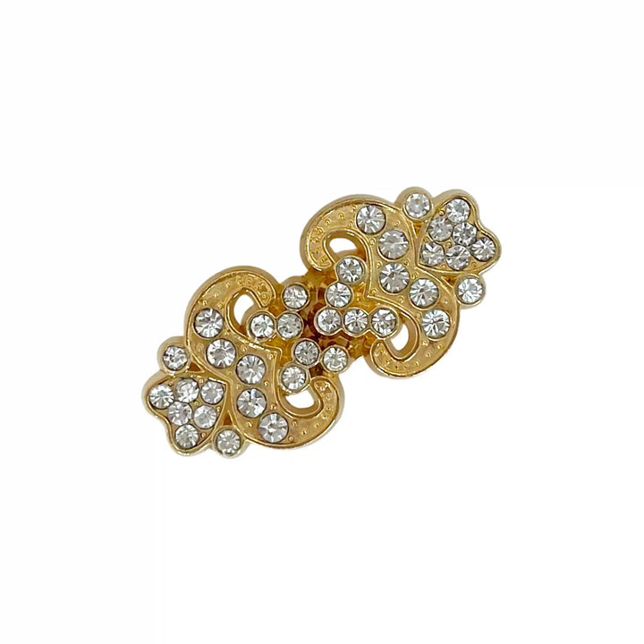 Scrollwork Rhinestone Frog Buckle