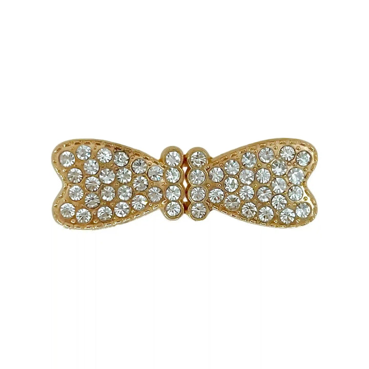 Elegant Rhinstone Bow Frog Closure Buttons