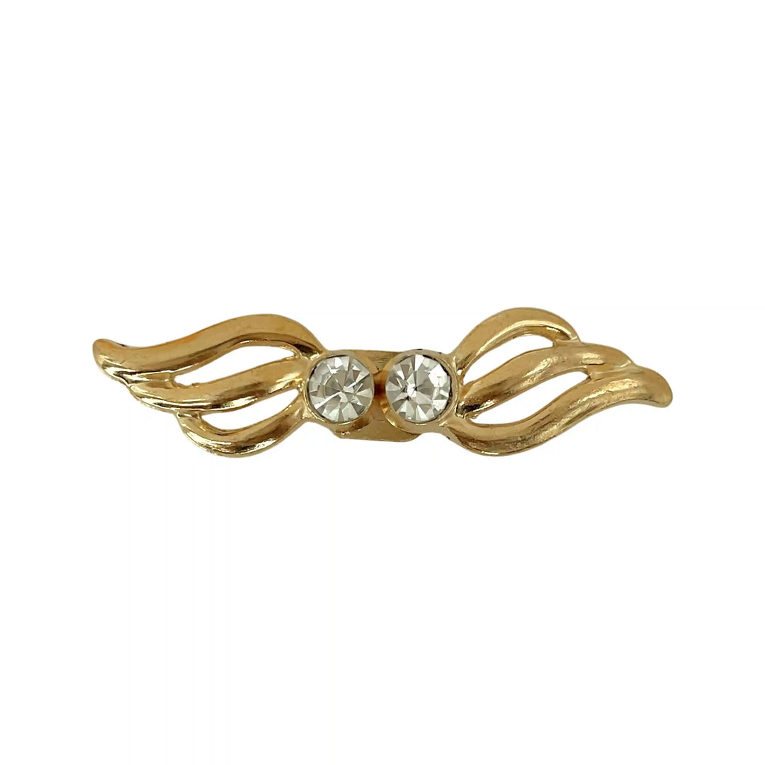 Wing Shape Rhinestone Frog Buttons