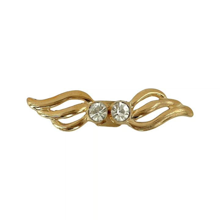 Wing Shape Rhinestone Frog Buttons