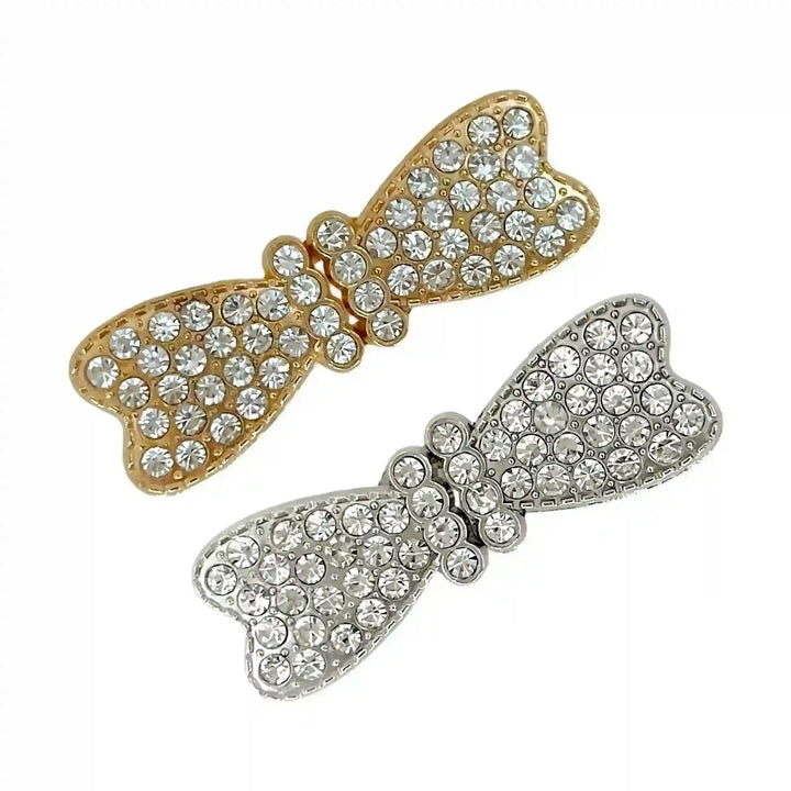 Elegant Rhinstone Bow Frog Closure Buttons
