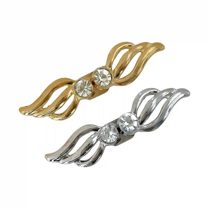 Wing Shape Rhinestone Frog Buttons