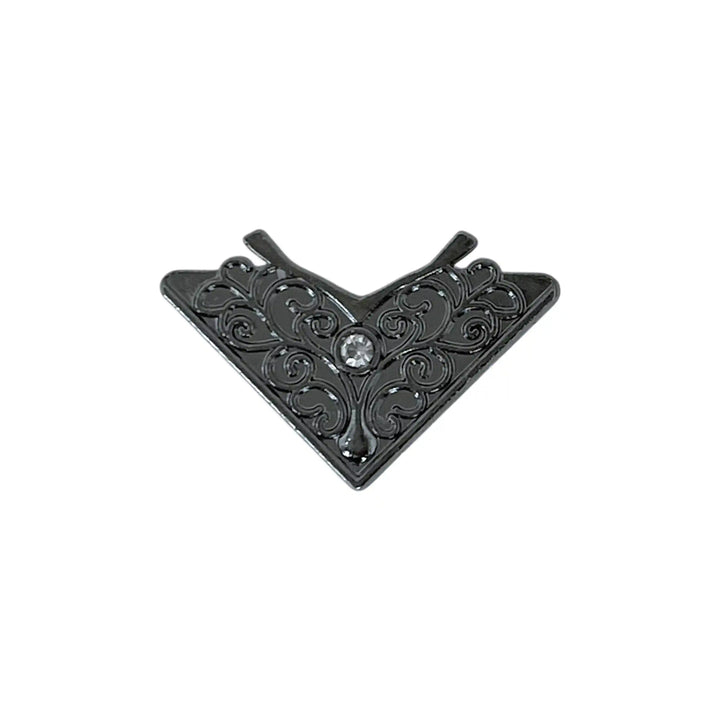 Filigree Rhinestone Collar Tip