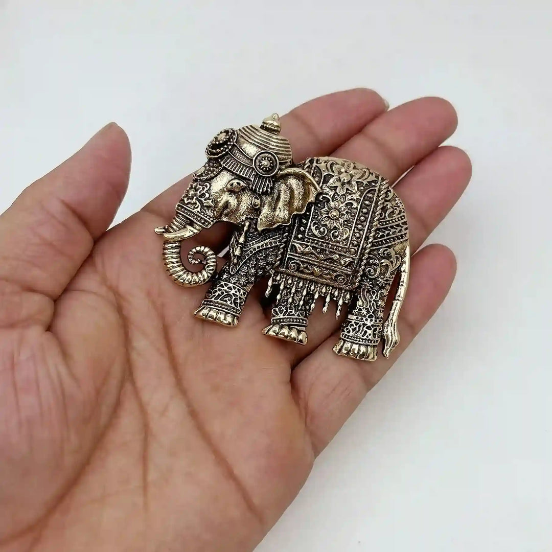 Embossed Royal Elephant Brooch