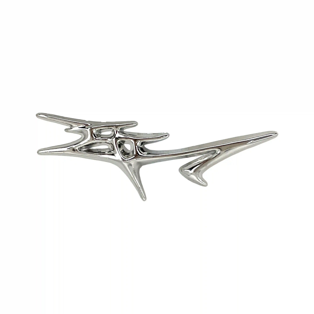 Abstract Spiked Metal Brooch
