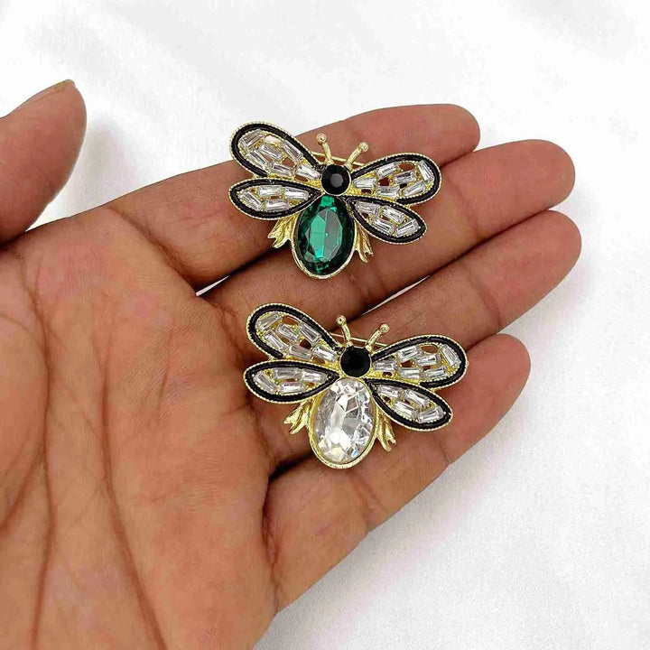Crystal Bee Brooch