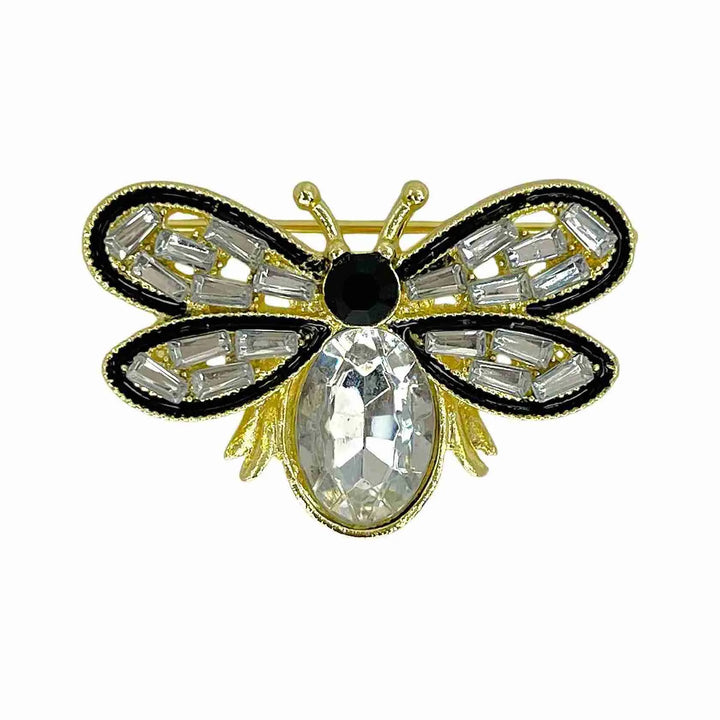 Crystal Bee Brooch