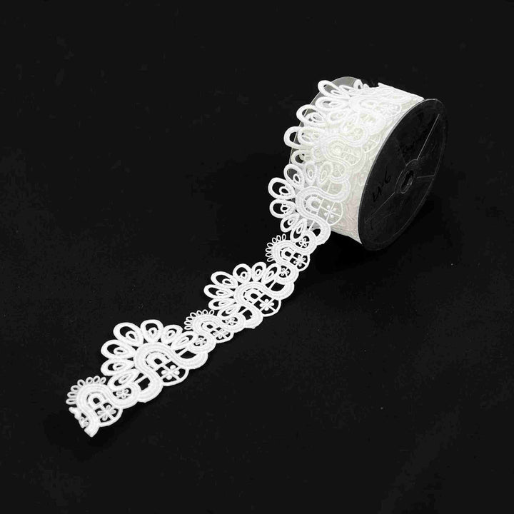 2 Meter | Symmetrical Arch Spun Poly Lace | 2.7 inch |  SKU-107