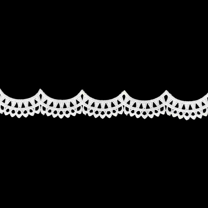 2 Meter | Crown-Edge Geometric Spun Poly Lace | 1.5 Inch | SKU-K3/731