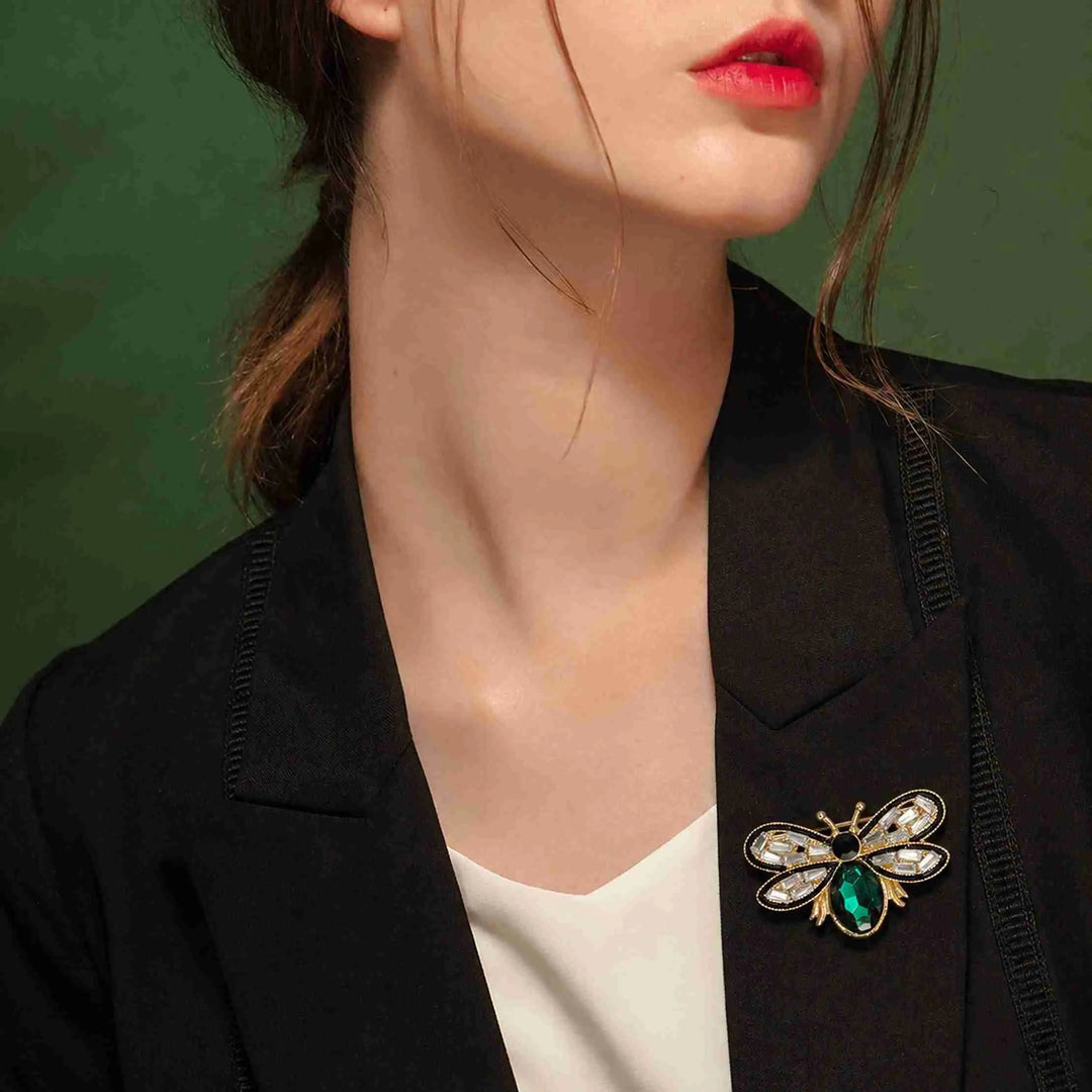 Crystal Bee Brooch