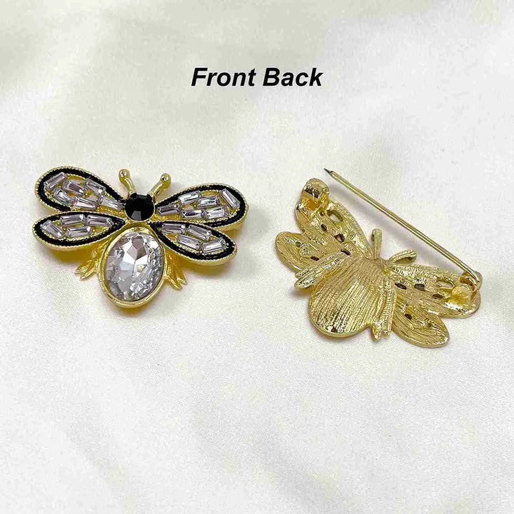 Crystal Bee Brooch