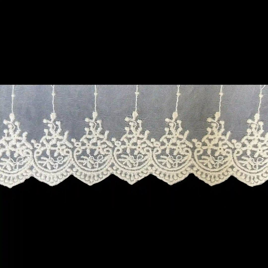 Ornate Medallion Organza Lace | 2 Meters | CE-14