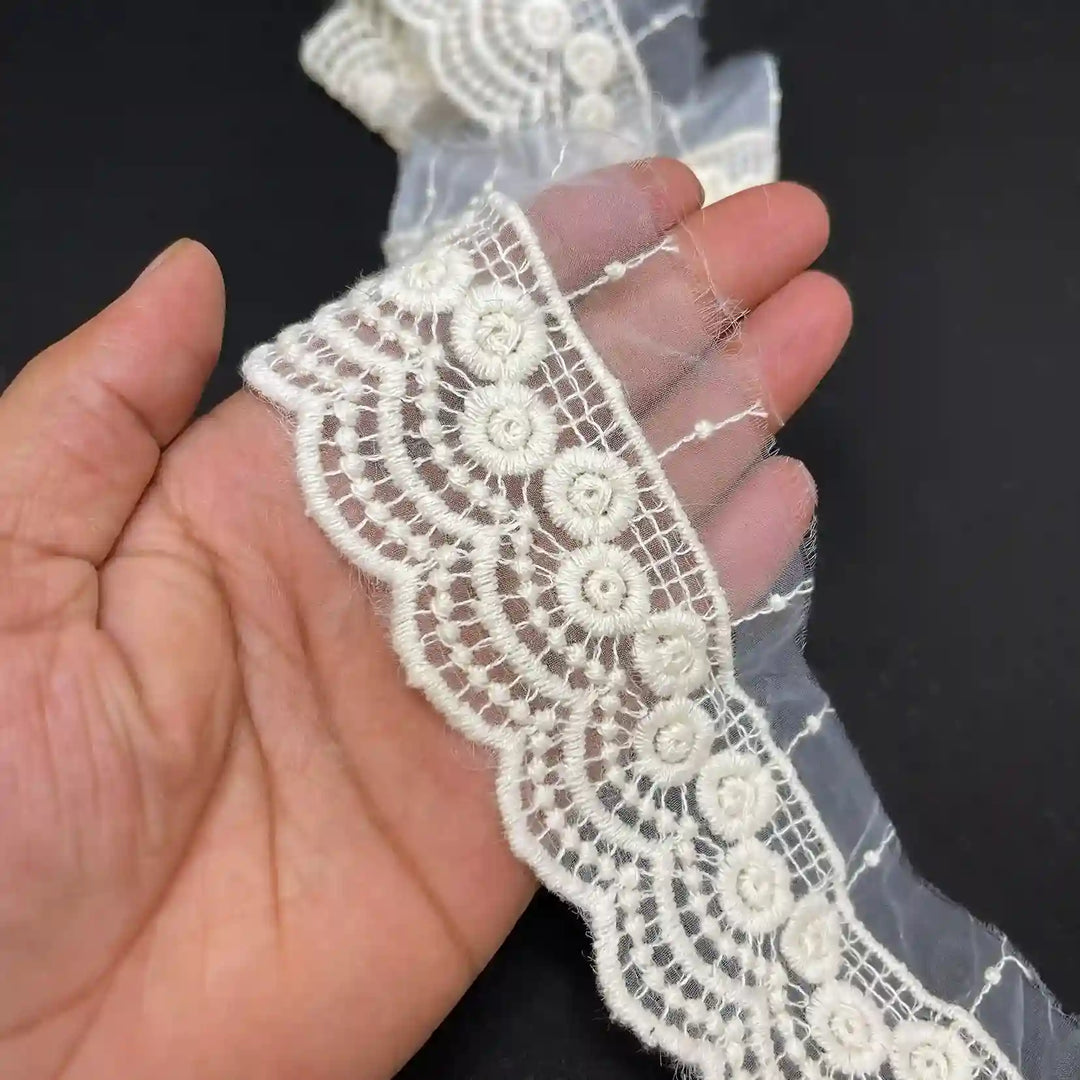 Organza Picot Edge Lace | 2 Meters | CE-10