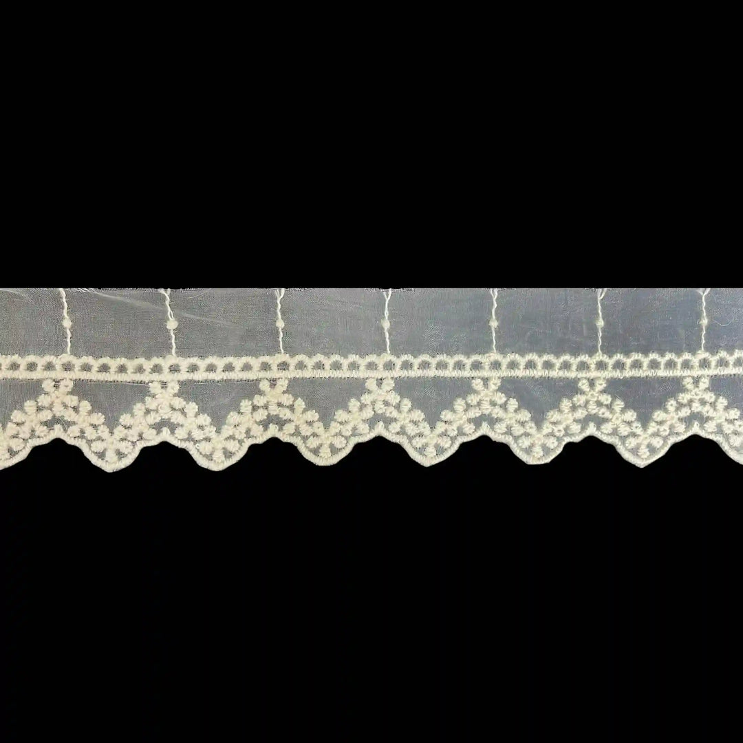 Scallop Edge Net Organza Lace | 2 Meters | CE-4