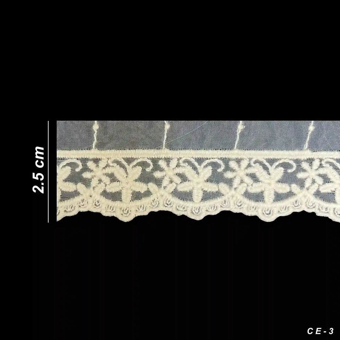 Dainty Starflower Organza Lace | 2 Meters | CE-3