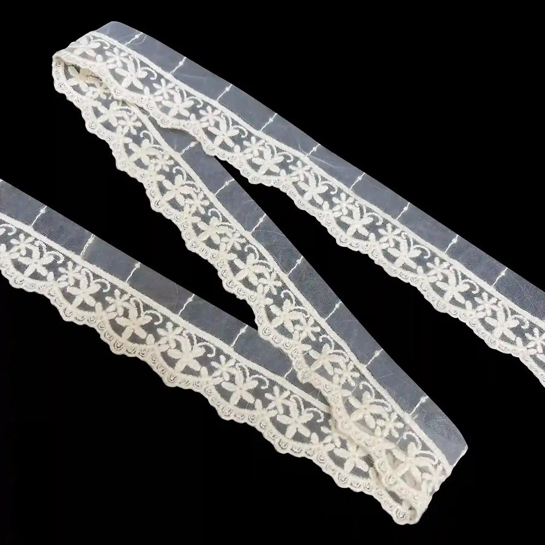 Dainty Starflower Organza Lace | 2 Meters | CE-3
