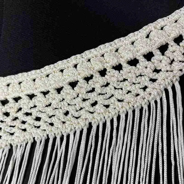 Elegant Fringe Neckline