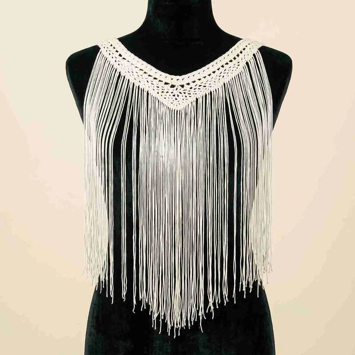 Elegant Fringe Neckline