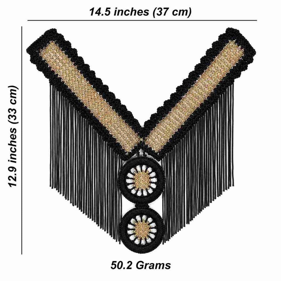 Beaded Neckline & Upper Bodice Yoke Patch