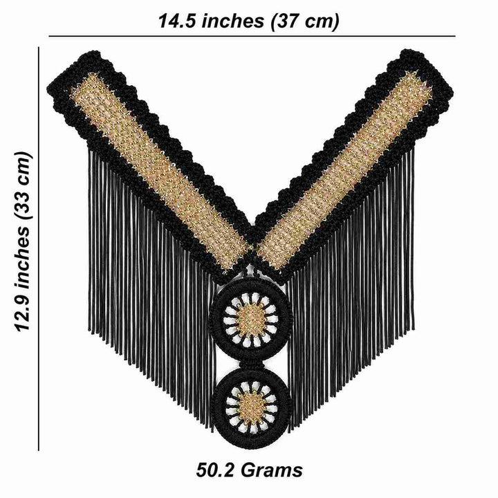 Beaded Neckline & Upper Bodice Yoke Patch