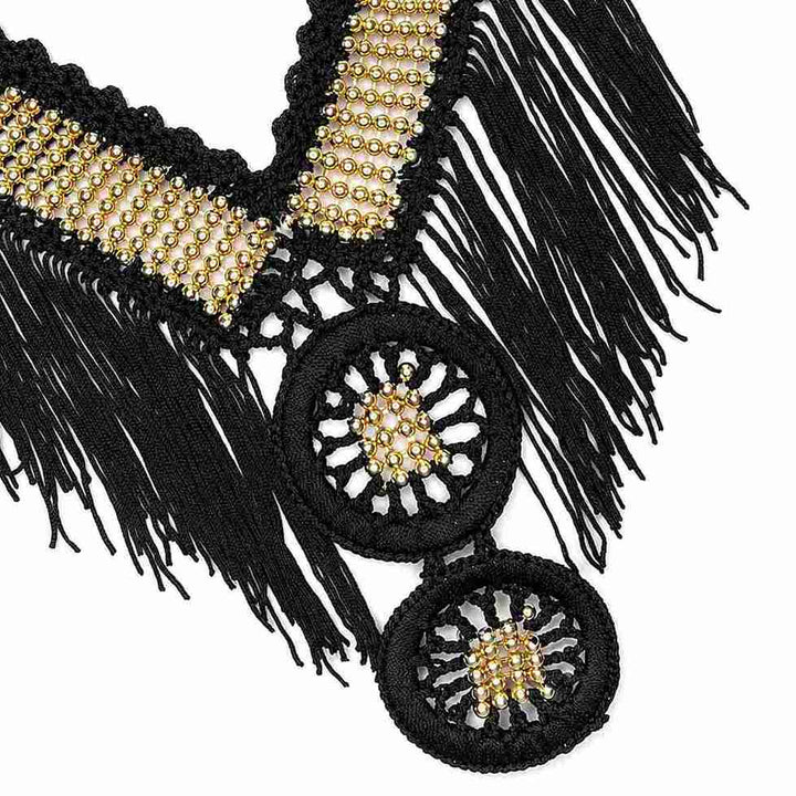 Beaded Neckline & Upper Bodice Yoke Patch