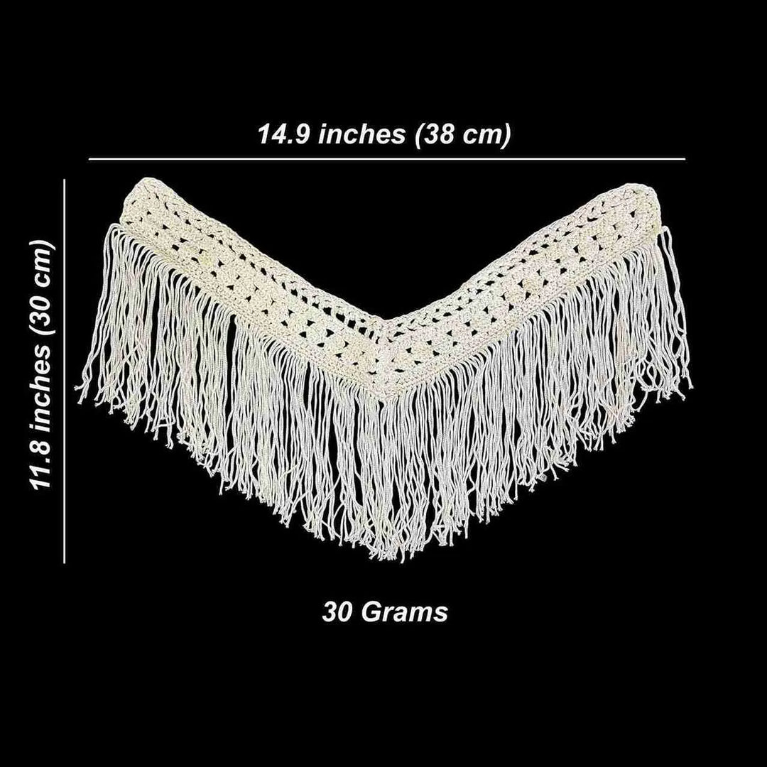 Chevron Fringe Neckline Patch