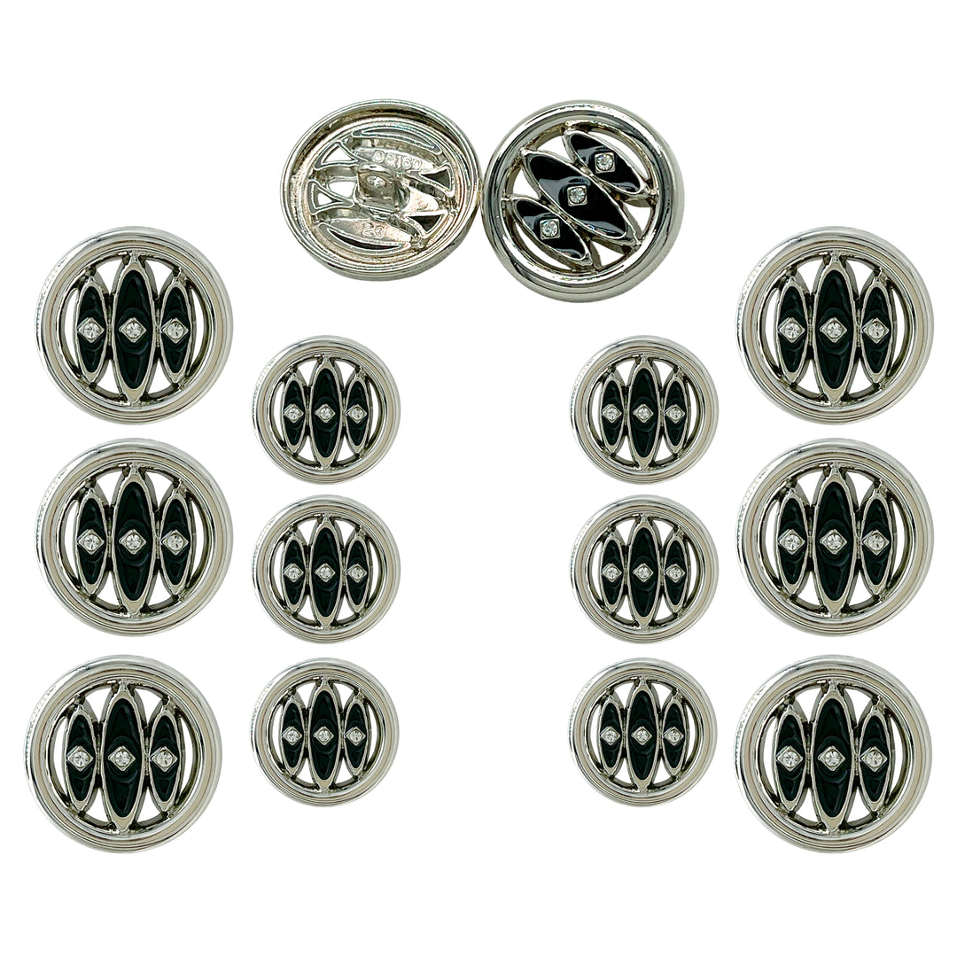 Inlay Design Metal Buttons