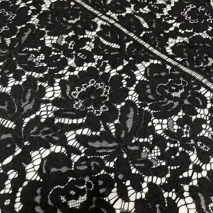 Lace fabric intricate garden design 22 inch width by Ani Accessories for gowns and fashion garments