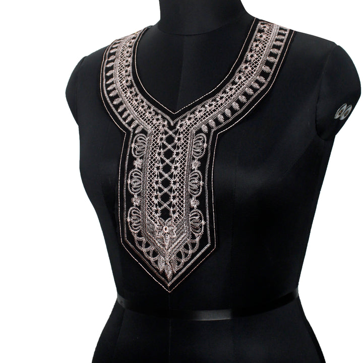 Modern mosaic u-shaped neckline