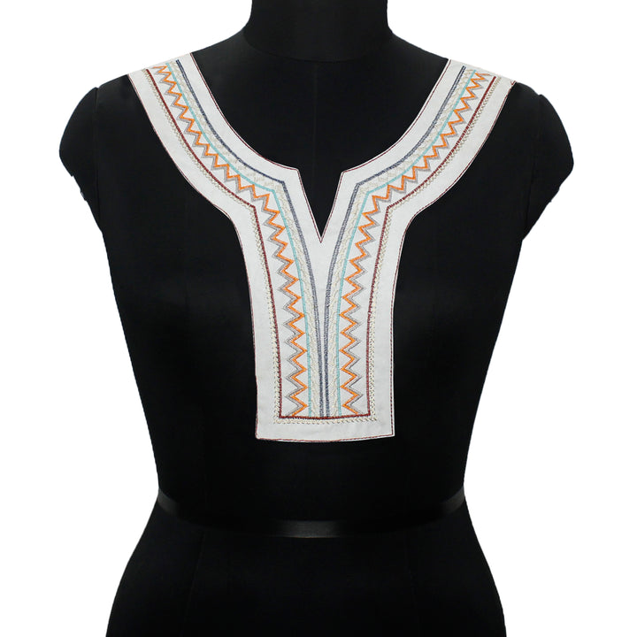 Desert dreams zigzag embroidery neckline