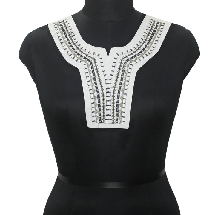 Decorative u-shaped applique neckline