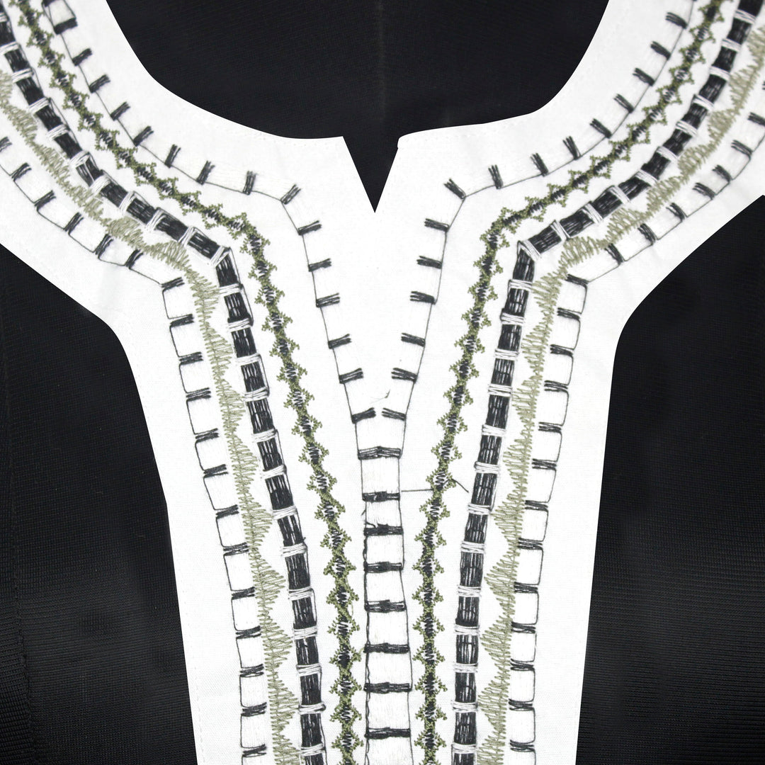 Decorative u-shaped applique neckline