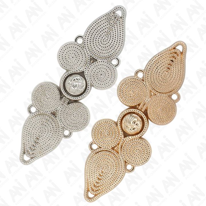 Floral Flourish Frog Closure Buttons