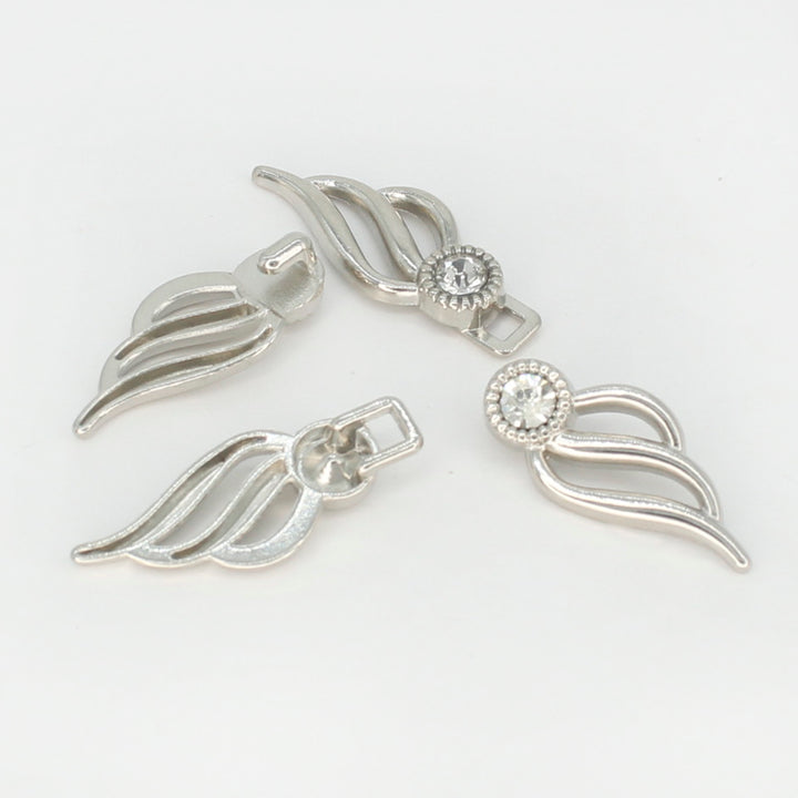 Angelic Wings Frog Closure Metal Buttons