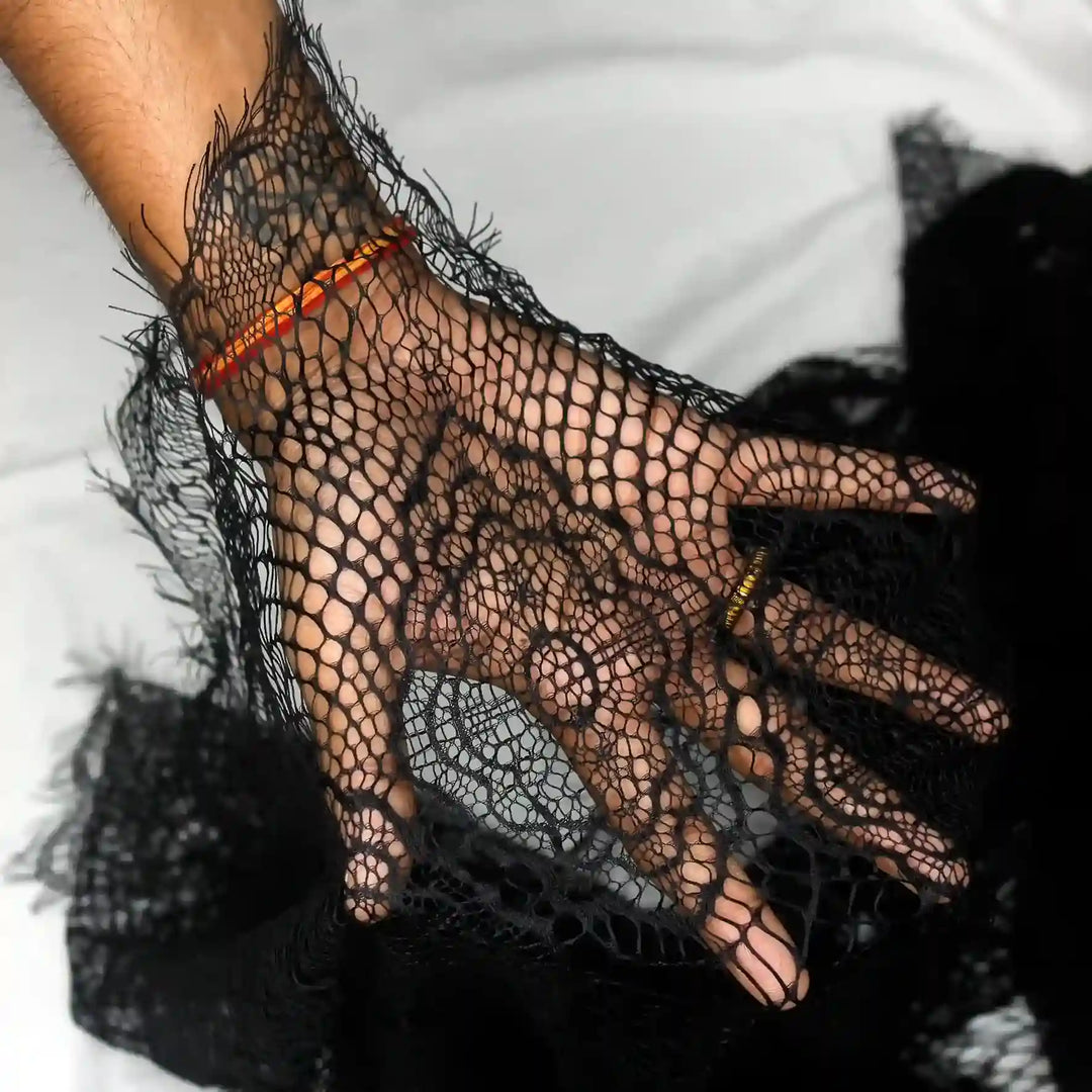 3 Meters Length & 60 Inches Width | Chantilly Lace Fabric