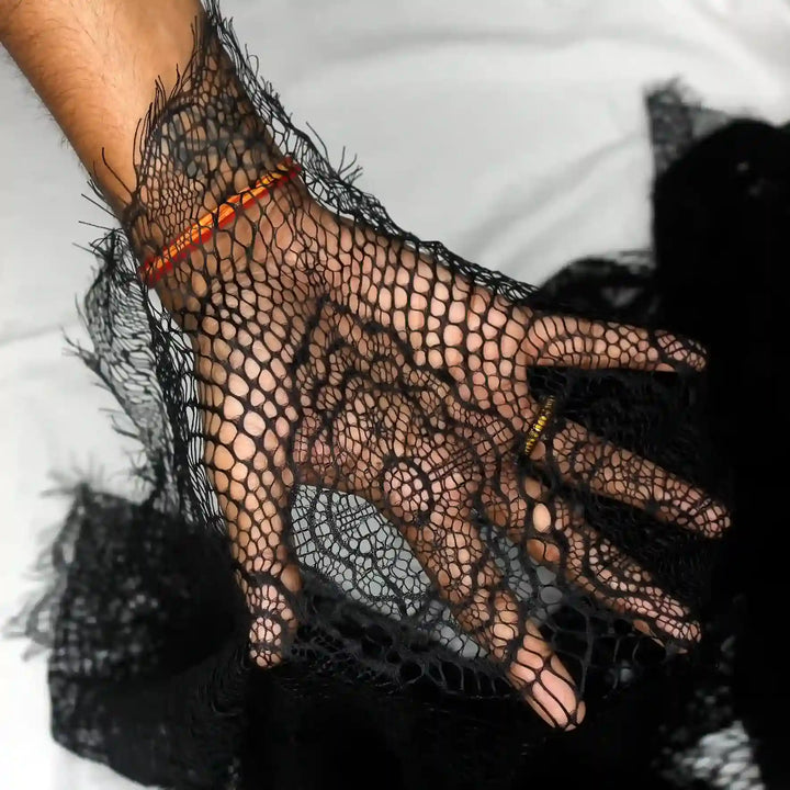 3 Meters Length & 60 Inches Width | Chantilly Lace Fabric