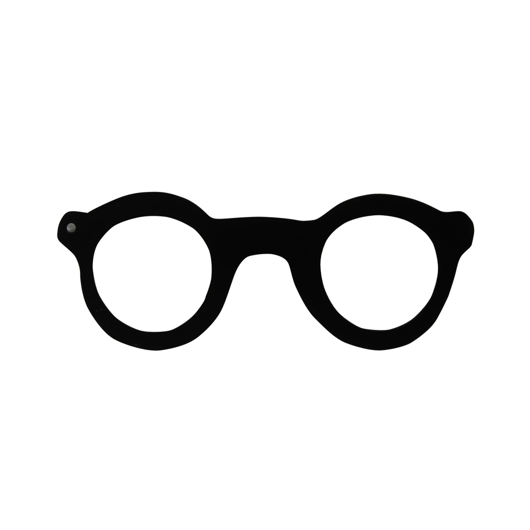 Round Glasses Frame Brooch Pin