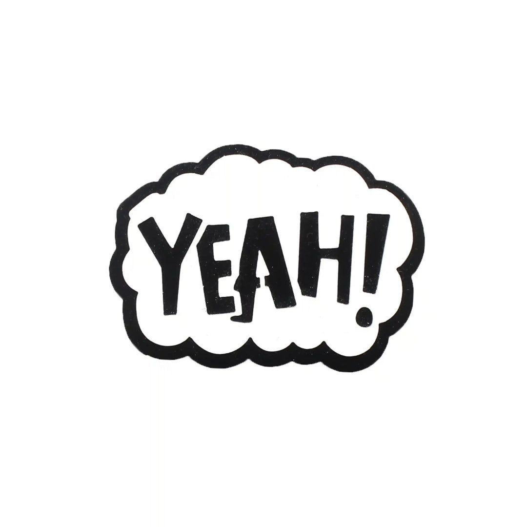 Yeah Message Acrylic Brooch