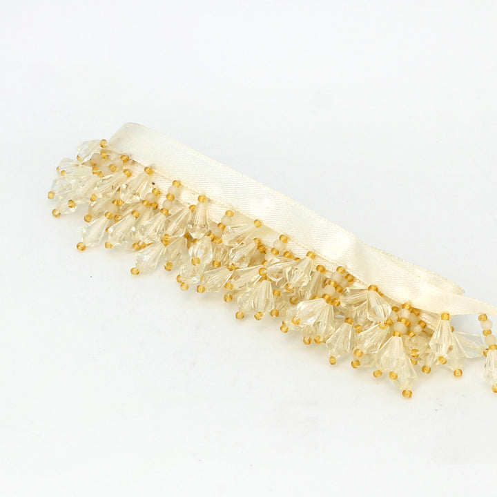 2 Meter Shimmering Drops Beaded Lace