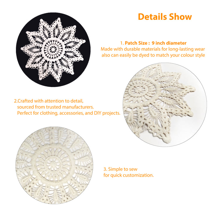 Twinkling Star Doily Patch