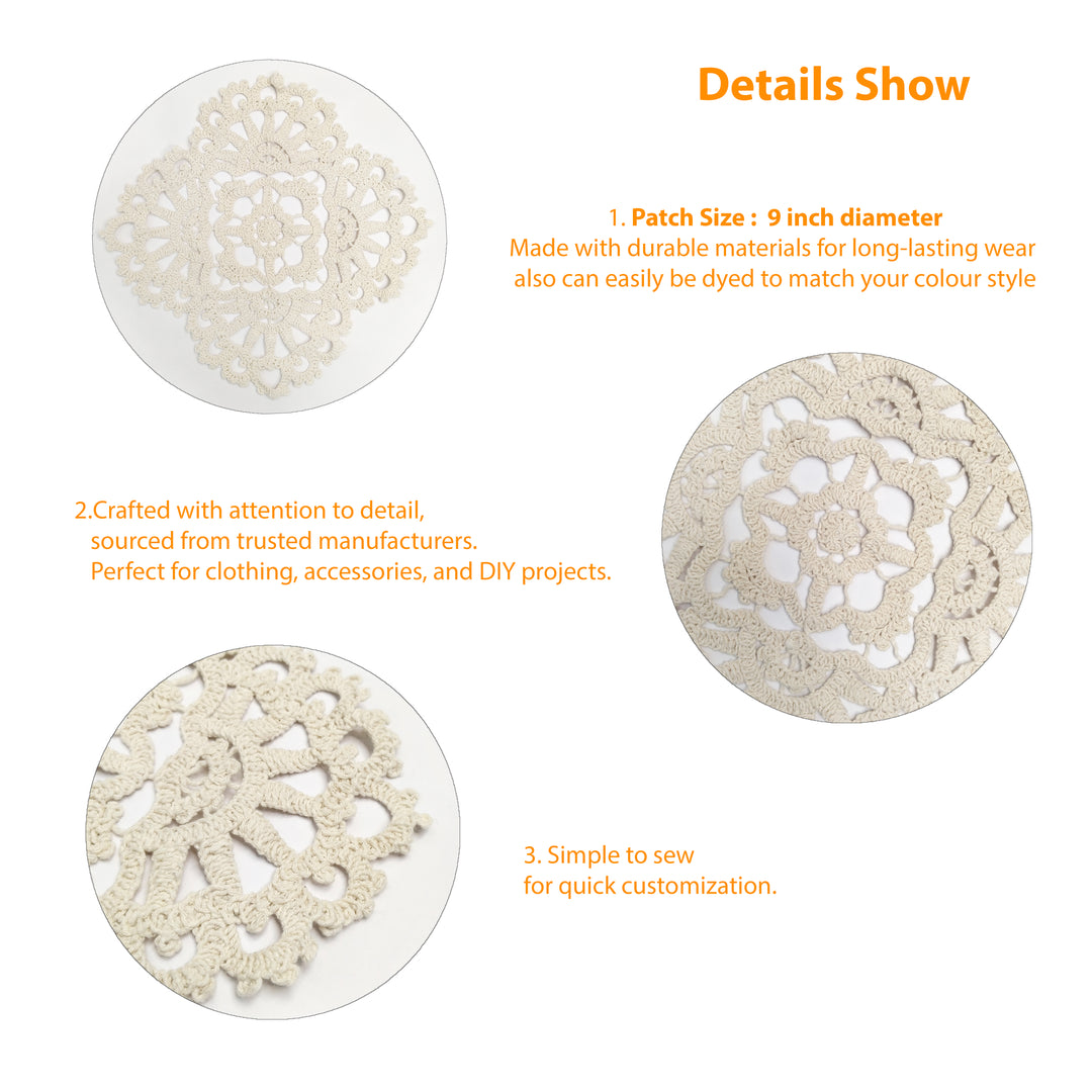 Diamond-Shaped Crochet Doily Patch