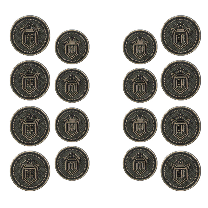 Royal Regalia Antique Metal Buttons