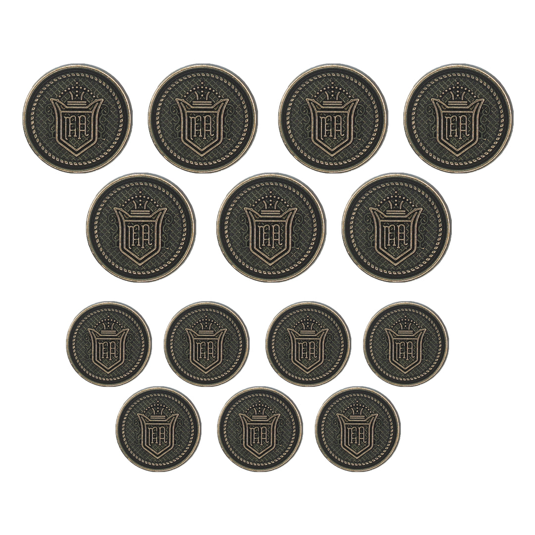 Royal Regalia Antique Metal Buttons