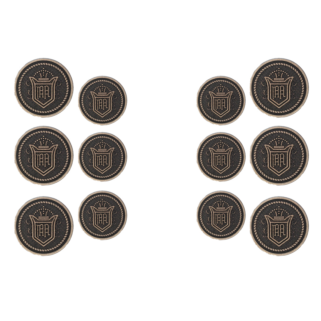 Royal Regalia Antique Metal Buttons