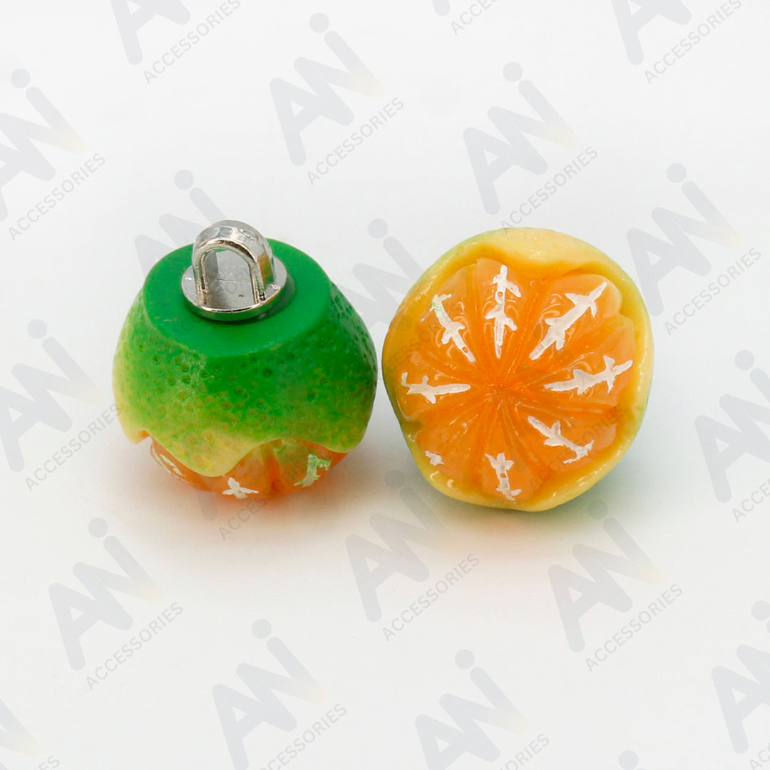 Orange Fruit Buttons