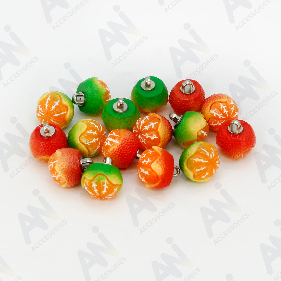 Orange Fruit Buttons