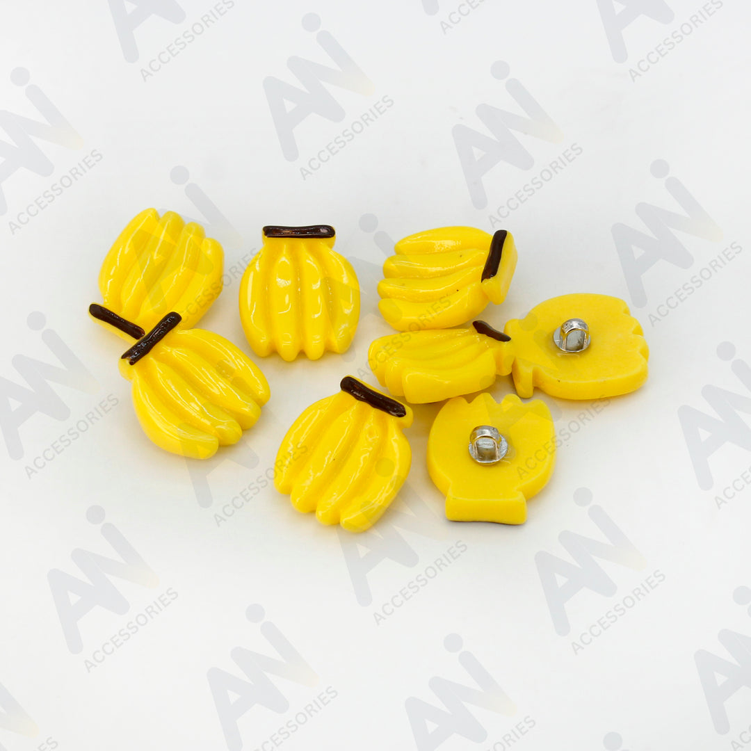 Resin Banana Buttons