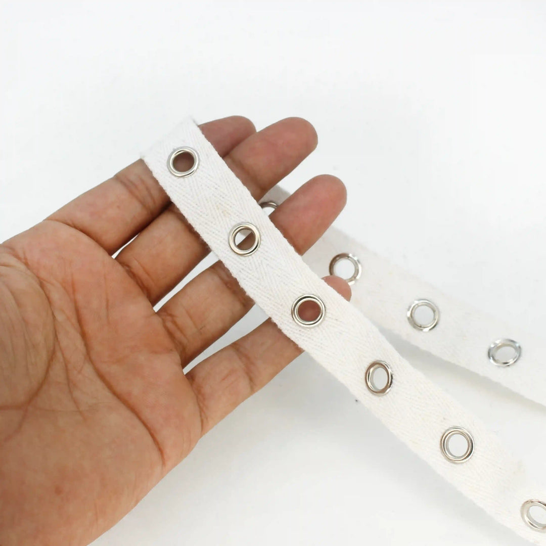 White Eyelet Tape