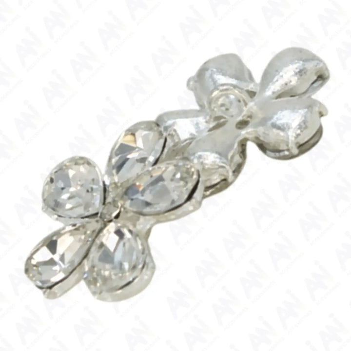 Rhinestone Flower Metal Buttons | 25mm(40L)